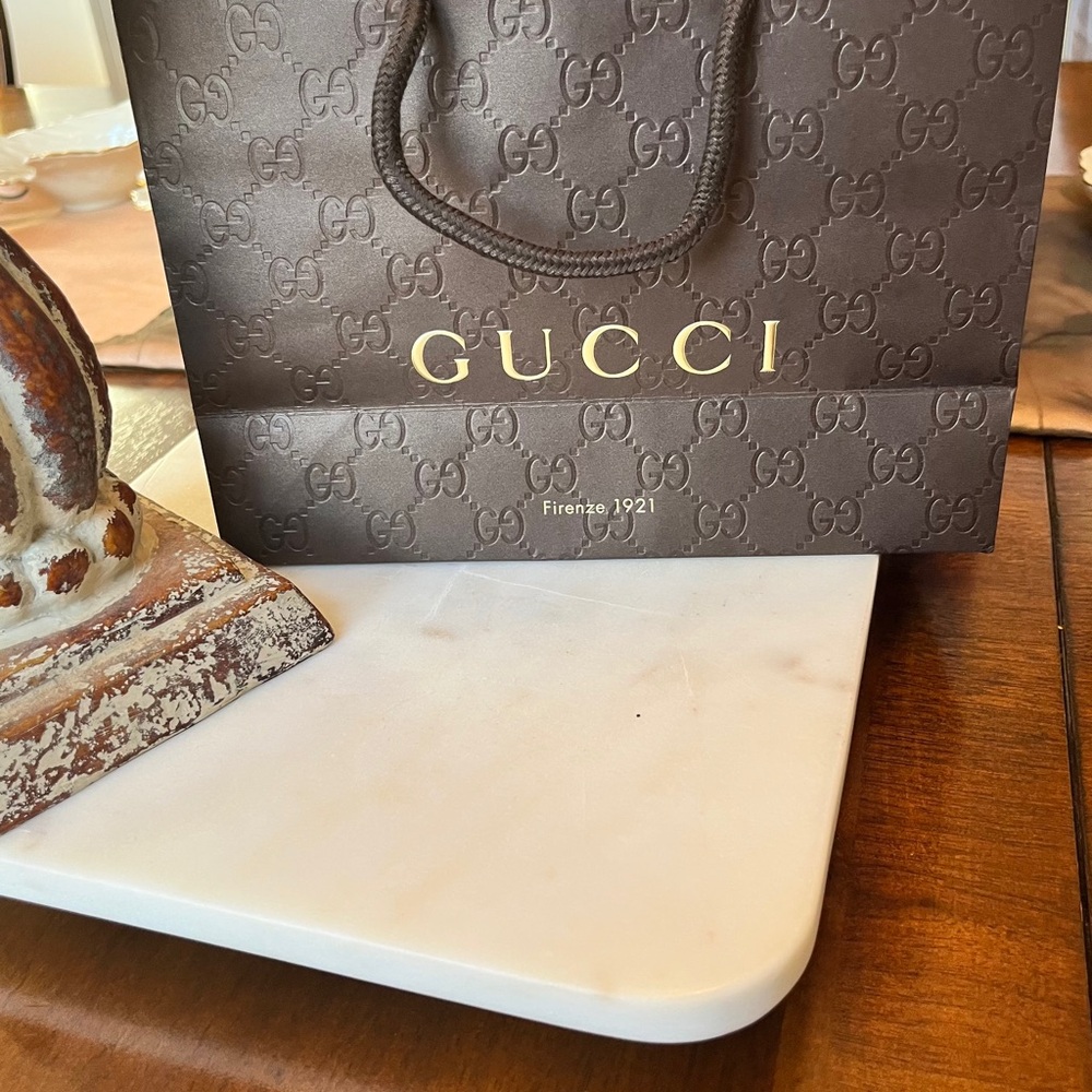 Gucci Authentic Gold Embossed Beautiful Brown Gift/Shopping Bag (New Condition) - Picture 7 of 7